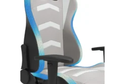Alderton White & Gray Gaming Chair With Led Lighting -Furniture Store 306253 white multi media gaming chair detail 47