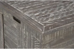 Colt Distressed Gray Storage Trunk -Furniture Store 306529 grey wood chest detail 46
