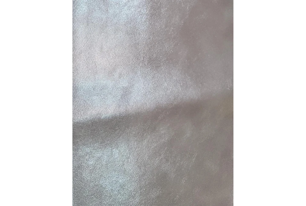 Antique Grey Faux Leather + Natural Ash Accent Chair 6 Antique Grey Faux Leather + Natural Ash Accent Chair - Image 4