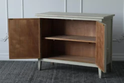 Antique White Reclaimed Pine 2 Door Sideboard -Furniture Store 307349 white reclaimed wood cabinet detail 44