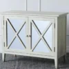 Antique White Reclaimed Pine 2 Door Sideboard -Furniture Store 307349 white reclaimed wood cabinet signature 01