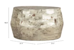 Antique Round Drum Coffee Table -Furniture Store 307395 detail 49