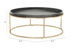Javier Black Tray Coffee Table -Furniture Store 307405 detail 50