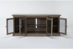 Salisbury 74" Tv Stand -Furniture Store 307430 beige wood media console detail 44