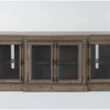 Salisbury 74" Tv Stand -Furniture Store 307430 beige wood media console signature 01