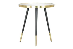 Black & Gold Mirror Top Side Table -Furniture Store 307432 detail 45