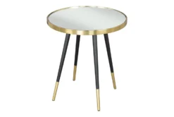Black & Gold Mirror Top Side Table -Furniture Store 307432 detail 46