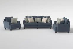 Elijah II 100" Sofa/Loveseat/Chair Set