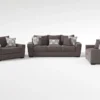 Parker II Chenille 101" Sofa/Loveseat/Chair Set 1 Parker II Chenille 101" Sofa/Loveseat/Chair Set -Furniture Store 307459 brown fabric living room set signature 01