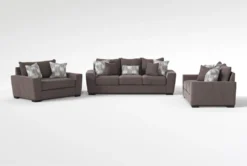 Parker II Chenille 101" Sofa/Loveseat/Chair Set