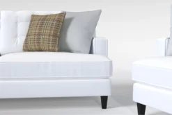 Edge Chenille Sofa/Loveseat/Chair/Ottoman Set -Furniture Store 307534 white fabric living room set detail 45