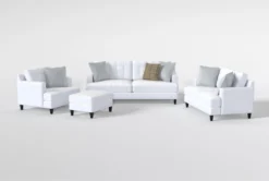 Edge Chenille Sofa/Loveseat/Chair/Ottoman Set