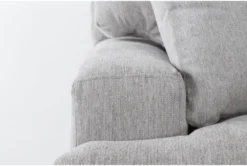 Arlen Sterling 128" 2 Piece Sectional With Left Arm Facing Sofa & Cocktail Ottoman -Furniture Store 307602 grey fabric living room set detail 46