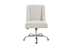 Callippe Office Chair Sherpa -Furniture Store 307775 white polyester office chair detail 46