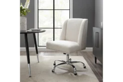 Callippe Office Chair Sherpa -Furniture Store 307775 white polyester office chair room 85
