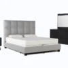 Boswell King Upholstered Storage 4 Piece Bedroom Set With Joren Dresser, Mirror + Nightstand 1 Boswell King Upholstered Storage 4 Piece Bedroom Set With Joren Dresser, Mirror + Nightstand -Furniture Store 308232 grey fabric bedroom set signature 01