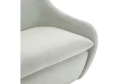 Layne Light Grey Velvet 65" Loveseat -Furniture Store 308730 grey fabric settee detail 44
