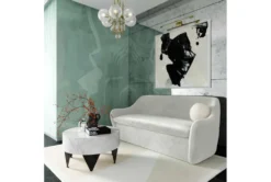 Layne Light Grey Velvet 65" Loveseat -Furniture Store 308730 grey fabric settee room 85