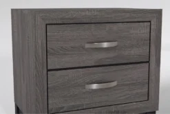 Kyrie Black Full Metal Panel 3 Piece Bedroom Set With Finley Dresser + Nightstand -Furniture Store 308912 black metal bedroom set detail 46