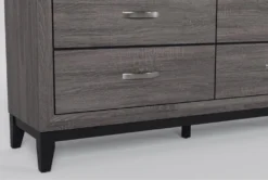 Kyrie Black Full Metal Panel 3 Piece Bedroom Set With Finley Dresser + Nightstand -Furniture Store 308912 black metal bedroom set detail 49