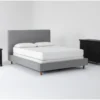 Dean Charcoal Full Upholstered Panel 3 Piece Bedroom Set With Larkin Espresso Dresser + Nightstand -Furniture Store 309036 grey fabric bedroom set signature 01