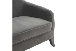 Noel Grey Velvet 64" Loveseat -Furniture Store 309192 grey fabric loveseat detail 44
