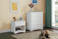 Kory White Nightstand -Furniture Store 309444 white wood nightstand room 85