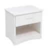 Kory White Nightstand -Furniture Store 309444 white wood nightstand signature 01