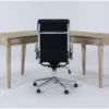 Allen Corner Desk + Moby Black High Back Office Chair -Furniture Store 309619 grey wood desk and chair set signature 01