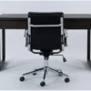 Pierce Espresso Computer Desk + Moby Black Low Back Office Chair -Furniture Store 309635 brown wood desk and chair set signature 01