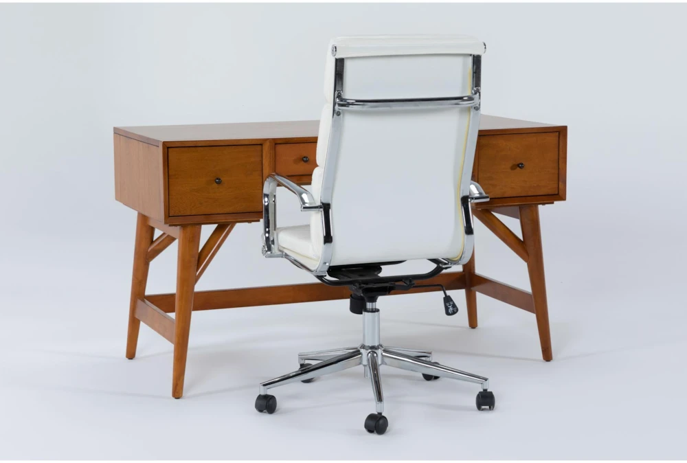 Alton Executive Desk + Moby White High Back Rolling Office Chair 4 Alton Executive Desk + Moby White High Back Rolling Office Chair - Image 2