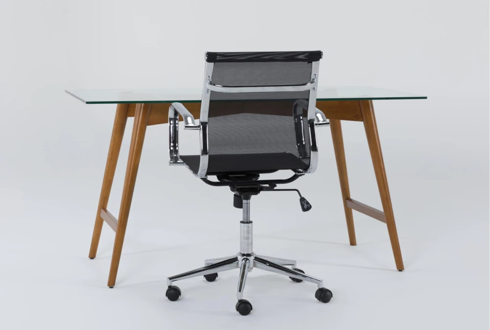 Alton Glass Desk + Wendell Office Chair 4 Alton Glass Desk + Wendell Office Chair - Image 2