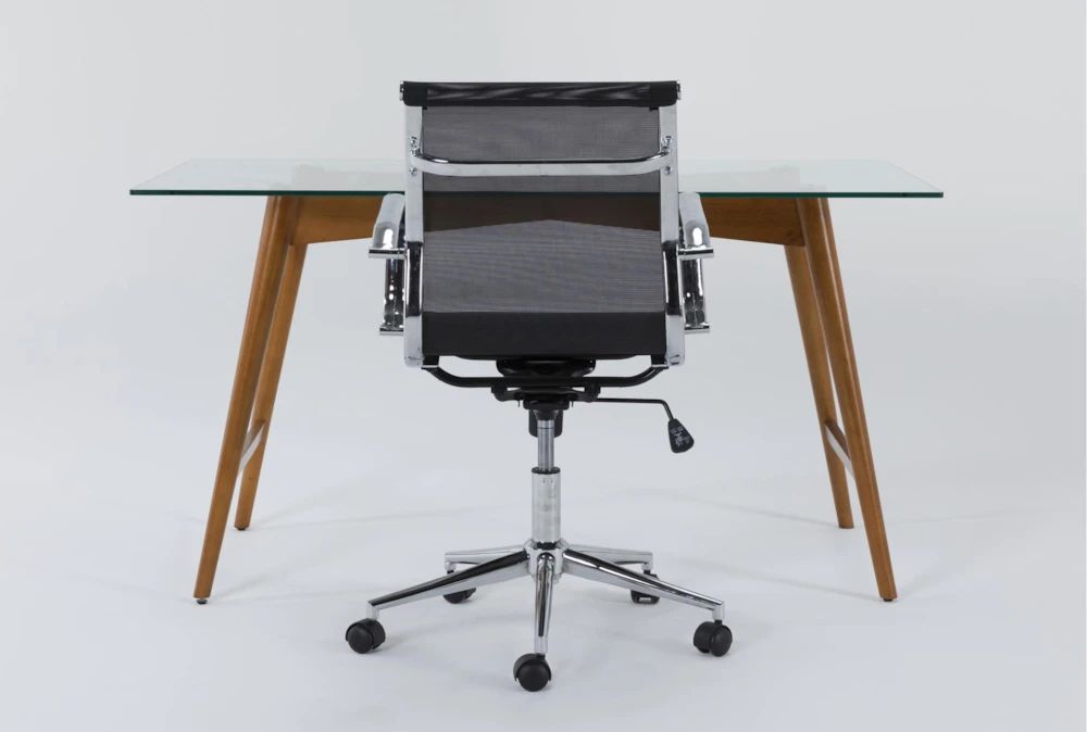 Alton Glass Desk + Wendell Office Chair 3 Alton Glass Desk + Wendell Office Chair