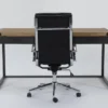 Whistler Desk + Moby Black High Back Rolling Office Chair -Furniture Store 309869 natural wood desk and chair set signature 01
