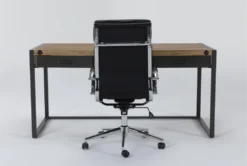 Whistler Desk + Moby Black High Back Rolling Office Chair