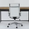 Whistler Desk + Moby White High Back Rolling Office Chair 1 Whistler Desk + Moby White High Back Rolling Office Chair -Furniture Store 309871 natural wood desk and chair set signature 01