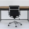 Whistler Desk + Moby Black Low Back Rolling Office Chair 2 Whistler Desk + Moby Black Low Back Rolling Office Chair -Furniture Store 309872 natural wood desk and chair set signature 01