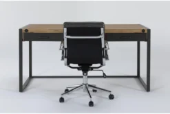 Whistler Desk + Moby Black Low Back Rolling Office Chair