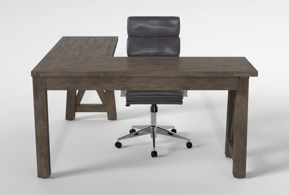 Jaxon Grey Corner Desk+ Moby Grey High Back Rolling Office Chair 10 Jaxon Grey Corner Desk+ Moby Grey High Back Rolling Office Chair - Image 8