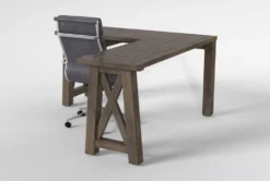 Jaxon Grey Corner Desk+ Moby Grey High Back Rolling Office Chair 12 Jaxon Grey Corner Desk+ Moby Grey High Back Rolling Office Chair -Furniture Store 309891 grey wood desk and chair set side 19