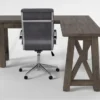 Jaxon Grey Corner Desk+ Moby Grey High Back Rolling Office Chair 2 Jaxon Grey Corner Desk+ Moby Grey High Back Rolling Office Chair -Furniture Store 309891 grey wood desk and chair set signature 01