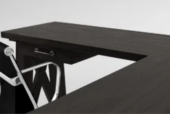 Jaxon Corner Desk + Wendell Office Chair -Furniture Store 309901 black wood desk and chair set detail 45