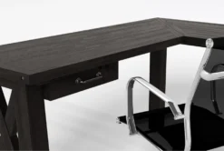 Jaxon Corner Desk + Wendell Office Chair -Furniture Store 309901 black wood desk and chair set detail 46