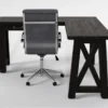 Jaxon Corner Desk+ Moby Grey High Back Rolling Office Chair 1 Jaxon Corner Desk+ Moby Grey High Back Rolling Office Chair -Furniture Store 309902 black wood desk and chair set signature 01