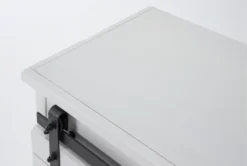 Noah Rustic White 84" Tv Stand -Furniture Store 310182 white wood media console detail 46