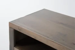 Ducar 84" Fireplace Tv Stand 18 Ducar 84" Fireplace Tv Stand -Furniture Store 310195 brown wood media console detail 44 1