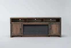 Ducar 84" Fireplace Tv Stand 15 Ducar 84" Fireplace Tv Stand -Furniture Store 310195 brown wood media console front 04 1
