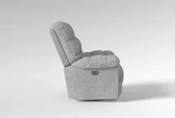 Hawthorne Power Swivel Glider Recliner With Power Headrest & USB -Furniture Store 310522 none polyester swivel glider recliner side 19