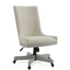 Seybert Grey Upholstered Desk Chair -Furniture Store 310644 grey polyester office chair signature 01
