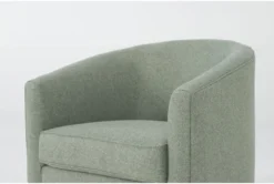 Rove Mint 31" Swivel Glider Accent Chair -Furniture Store 311550 green fabric swivel glider detail 46